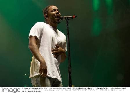 March 5, 2016 - Okeechobee, Florida, U.S - Rapper KENDRICK LAMAR performs live at the Okeechobee Music Festival in Okeechobee, Florida Okeechobee U.S. - ZUMAs135