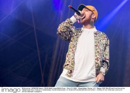March 5, 2016 - Okeechobee, Florida, U.S - Rapper MAC MILLER performs live at the Okeechobee Music Festival in Okeechobee, Florida Okeechobee U.S. - ZUMAs135