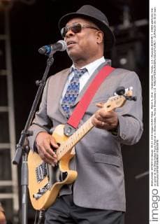March 5, 2016 - Okeechobee, Florida, U.S - Musician BOOKER T. JONES performs live on guitar at the Okeechobee Music Festival in Okeechobee, Florida Okeechobee U.S. - ZUMAs135