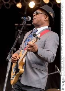 March 5, 2016 - Okeechobee, Florida, U.S - Musician BOOKER T. JONES performs live on guitar at the Okeechobee Music Festival in Okeechobee, Florida Okeechobee U.S. - ZUMAs135