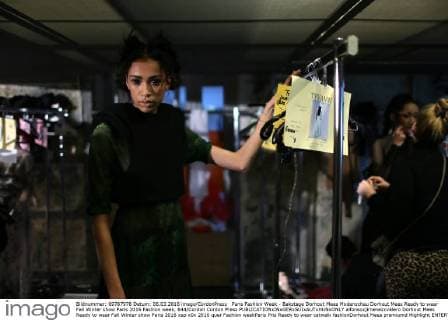Paris Fashion Week - Bakstage Dorhout Mees Modenschau Dorhout Mees Ready to wear Fall Winter show Paris 2016 Fashion week, 644 Cordon Cordon Press  alfonsoxjimenezxvalero Dorhout Mees Ready to wear Fall Winter show Paris 2016