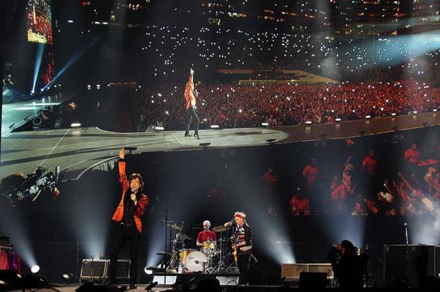 Mick Jagger of The Rolling Stones performs during their concert in Lima, Peru, 06 March 2016. The Rolling Stones concert in Lima !ACHTUNG: NUR REDAKTIONELLE NUTZUNG!  20160307-635929358159034968