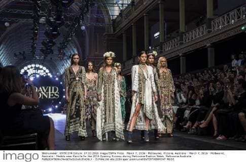 March 7, 2016 - Melbourne, Victoria, Australia - March 7, 2016 - Melbourne, Australia - Models wear Camilla for the 2016 Opening Runway during Melbourne Fashion Week. Melbourne Australia - ZUMAk106