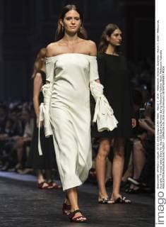 March 7, 2016 - Melbourne, Victoria, Australia - March 7, 2016 - Melbourne, Australia - A model wears Ellery for the 2016 Opening Runway during Melbourne Fashion Week. Melbourne Australia - ZUMAk106