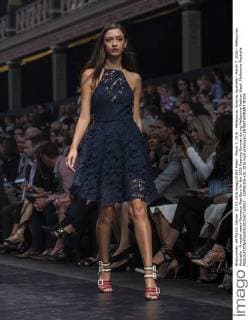 March 7, 2016 - Melbourne, Victoria, Australia - March 7, 2016 - Melbourne, Australia - A model wears Romance Was Born for the 2016 Opening Runway during Melbourne Fashion Week. Melbourne Australia - ZUMAk106