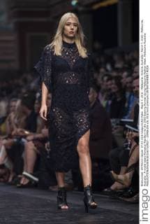 March 7, 2016 - Melbourne, Victoria, Australia - March 7, 2016 - Melbourne, Australia - A model wears Romance Was Born for the 2016 Opening Runway during Melbourne Fashion Week. Melbourne Australia - ZUMAk106