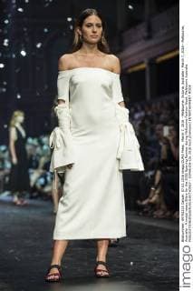 March 7, 2016 - Melbourne, Victoria, Australia - March 7, 2016 - Melbourne, Australia - A model wears Ellery for the 2016 Opening Runway during Melbourne Fashion Week. Melbourne Australia - ZUMAk106