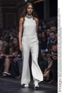 March 7, 2016 - Melbourne, Victoria, Australia - March 7, 2016 - Melbourne, Australia - A model wears Romance Was Born for the 2016 Opening Runway during Melbourne Fashion Week. Melbourne Australia - ZUMAk106