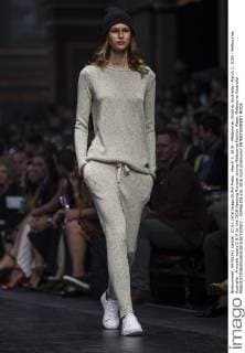 March 7, 2016 - Melbourne, Victoria, Australia - March 7, 2016 - Melbourne, Australia - A model wears C & M for the 2016 Opening Runway during Melbourne Fashion Week. Melbourne Australia - ZUMAk106