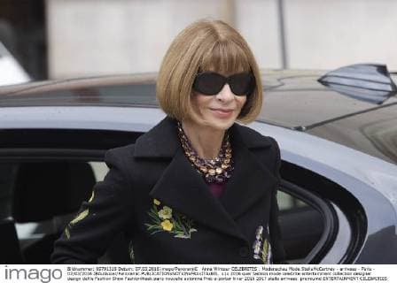 Anna Wintour CELEBRITES : Modenschau Mode StellaMcCartney - arrivees - Paris - 07 03 2016 JBAutissier Panoramic 