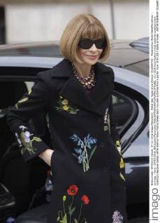 Bilder des Tages Anna Wintour CELEBRITES : Modenschau Mode StellaMcCartney - arrivees - Paris - 07 03 2016 JBAutissier Panoramic 