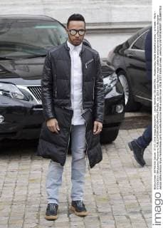 Lewis Hamilton CELEBRITES : Modenschau Mode StellaMcCartney - arrivees - Paris - 07 03 2016 JBAutissier Panoramic 