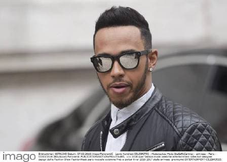 Lewis Hamilton CELEBRITES : Modenschau Mode StellaMcCartney - arrivees - Paris - 07 03 2016 JBAutissier Panoramic 
