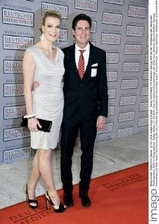 Maria Höfl-Riesch mit Ehemann Marcus Höfl bei der Verleihung des Deutschen Medienpreises 2015 im Kongresshaus. Baden-Baden, 07.03.2016 Foto:xFredericx xFuturexImage