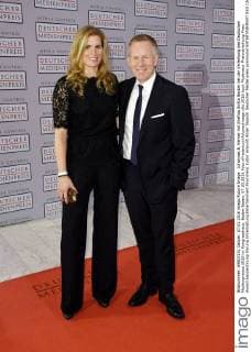 Johannes B. Kerner mit Ehefrau Britta Becker bei der Verleihung des Deutschen Medienpreises 2015 im Kongresshaus. Baden-Baden, 07.03.2016 Foto:xFredericx xFuturexImage