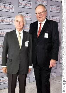 Norbert Körzdörfer und Andreas Fritzenkötter bei der Verleihung des Deutschen Medienpreises 2015 im Kongresshaus. Baden-Baden, 07.03.2016 Foto:xFredericx xFuturexImage