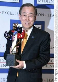 Ban Ki-moon bei der Verleihung des Deutschen Medienpreises 2015 im Kongresshaus. Baden-Baden, 07.03.2016 Foto:xFredericx xFuturexImage