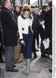 Anna Wintour CELEBRITIES : Ankunft zur Chanel Modenschau - Paris - 08 03 2016 JBAutissier Panoramic 