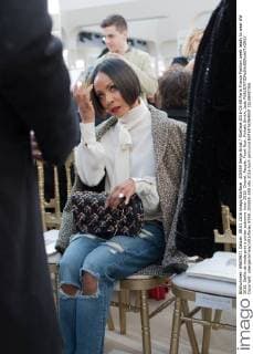 205559 Serge Arnal Starface 2016-03-08 Paris France Fashion week ready to wear AW 2016. Defile de mode pret a porter automne hiver 2016. Chanel. People. Front Row. Pinkett Smith, Jada  Copyright: xSergexArnalx xStarfacex STAR_205559_050
