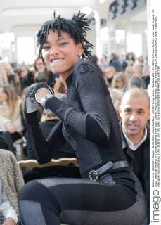 205559 Serge Arnal Starface 2016-03-08 Paris France Fashion week ready to wear AW 2016. Defile de mode pret a porter automne hiver 2016. Chanel. People. Front Row. Smith, Willow  Copyright: xSergexArnalx xStarfacex STAR_205559_057