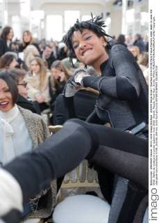 205559 Serge Arnal Starface 2016-03-08 Paris France Fashion week ready to wear AW 2016. Defile de mode pret a porter automne hiver 2016. Chanel. People. Front Row. Smith, Willow  Copyright: xSergexArnalx xStarfacex STAR_205559_059