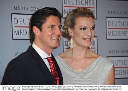 Deutscher Medienpreis. Maria Höfl-Riesch und ihr Ehemann Marcus Höfl anläßlich der Verleihung des Deutschen Medienpreises am 07.03.2016 im Kongress Centrum Baden Baden.