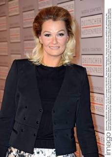 Deutscher Medienpreis. Franziska van Almsick anläßlich der Verleihung des Deutschen Medienpreises am 07.03.2016 im Kongress Centrum Baden Baden.