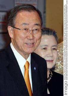 Deutscher Medienpreis. Ban Ki-moon und seine Frau Yoo Soon-taek anläßlich der Verleihung des Deutschen Medienpreises am 07.03.2016 im Kongress Centrum Baden Baden.