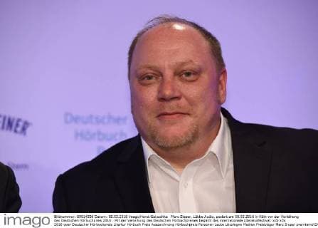 Marc Sieper, Lübbe Audio, posiert am 08.03.2016 in Köln vor der Verleihung des Deutschen Hörbuchpreis 2016 . Mit der Verleihung des Deutschen Hörbuchpreises beginnt das internationale Literaturfestival.