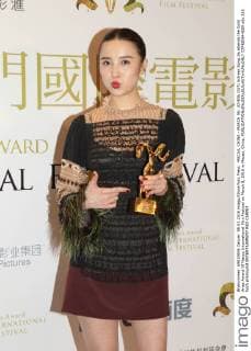 MACAU, CHINA - MARCH 08: (CHINA OUT) Actress Song Jia attends the Gold Aries Award Of Macau International Film Festival on March 8, 2016 in Macau, China.  CFP480844650