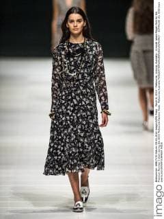 March 8, 2016 - Melbourne, Victoria, Australia - A model wears Megan Park for the Premium Runway 3 show during the 2016 Melbourne Fashion Week. Melbourne Australia - ZUMAk106