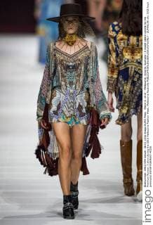 March 8, 2016 - Melbourne, Victoria, Australia - A model wears Camilla for the Premium Runway 3 show during the 2016 Melbourne Fashion Week. Melbourne Australia - ZUMAk106