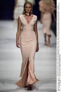 March 8, 2016 - Melbourne, Victoria, Australia - A model wears Aurelio Costarella for the Premium Runway 3 show during the 2016 Melbourne Fashion Week. Melbourne Australia - ZUMAk106