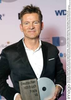 Philipp Moog (Beste Unterhaltung, Mario Giordano: Tante Poldi und die sizilianischen Löwen ) bei der Verleihung des Deutschen Hörbuchpreises 2016 im WDR Funkhaus. Köln, 08.03.2016 Foto:xC.xHardtx xFuturexImage