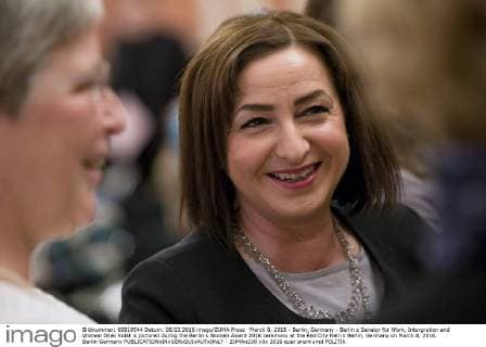 March 8, 2016 - Berlin, Germany - Berlin s Senator for Work, Intergration and Women Dilek Kolat is pictured during the Berlin s Women Award 2016 ceremony at the Red City Hall in Berlin, Germany on March 8, 2016. Berlin Germany  - ZUMAn230