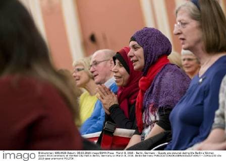 March 8, 2016 - Berlin, Germany - Guests are pictured during the Berlin s Women Award 2016 ceremony at the Red City Hall in Berlin, Germany on March 8, 2016. Berlin Germany  - ZUMAn230