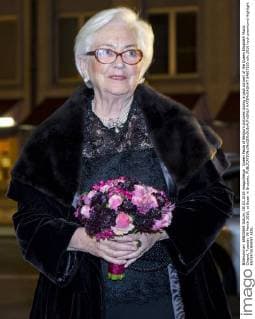 Queen Paola of Belgium pictured during a gala concert of the Queen Elisabeth Music Chapel, Tuesday 08 March 2016, at Bozar in Brussels.  HATIMxKAGHAT 04807165