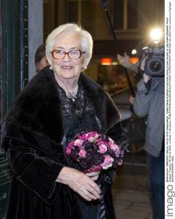 Queen Paola of Belgium pictured during a gala concert of the Queen Elisabeth Music Chapel, Tuesday 08 March 2016, at Bozar in Brussels.  HATIMxKAGHAT 04807252