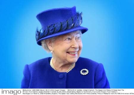 . 08 03 2016. London, United Kingdom. The Queen And Prince Of Wales Visit The Prince s Trust Centre. Queen Elizabeth II smiles as she meets people being helped by the Prince s Trust at the Prince s Trust Centre in Kennington on March 8, 2016 in London, England. The Queen was visiting the Centre with Prince Charles, Prince of Wales to mark the 40th Anniversary of the Prince s Trust. TRH s saw the impact the Prince s Trust has on young people and heard about the six programmes run by the Trust to help disadvantaged young people ages 13 to 30 to get into education and employment.  xi-Imagesx xi-Imagesx IIM-12159-0014