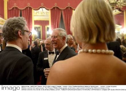 London: Prinz Charles empfängt Gäste zu Galakonzert . London, United Kingdom. Children and the Arts gala concert. The Prince of Wales meets guests as he hosts a gala concert marking the 10th anniversary of the Children and the Arts charity at St James s Palace, London.  xWPAxRotax xi-Imagesx IIM-12161-0015