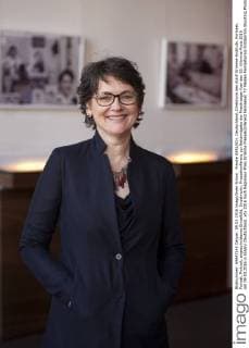 Frauke GERLACH, Deutschland, Direktorin des Adolf Grimme-Instituts, Portraet, Porträt, Portrait, angeschnittenes Einzelbild, Einzelmotiv, Pressekonferenz zur Bekanntgabe der Preistraeger fuer den 52. Grimme-Preis 2016 am 09.03.2016 in Essen Deutschland.