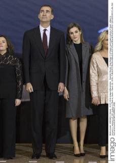 Spanish Royals King Felipe VI of Spain and Queen Letizia of Spain attend a concert in memory of 11M victims in Madrid, Spain. March 10, 2016.  (20160310012)