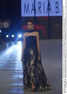 Pakistan Fashion Design Council Fashion Week in Lahore Pakistani model presents creations by famous designer MARIA.B on the first day of Pakistan Fashion Design Council (PFDC) Fashion Week.  RanaxSajidxHussain