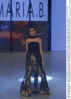 Pakistan Fashion Design Council Fashion Week in Lahore Pakistani model presents creations by famous designer MARIA.B on the first day of Pakistan Fashion Design Council (PFDC) Fashion Week.  RanaxSajidxHussain
