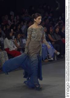 Pakistan Fashion Design Council Fashion Week in Lahore Pakistani model presents creations by famous designer MARIA.B on the first day of Pakistan Fashion Design Council (PFDC) Fashion Week.  RanaxSajidxHussain