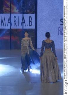 Pakistan Fashion Design Council Fashion Week in Lahore Pakistani model presents creations by famous designer MARIA.B on the first day of Pakistan Fashion Design Council (PFDC) Fashion Week.  RanaxSajidxHussain