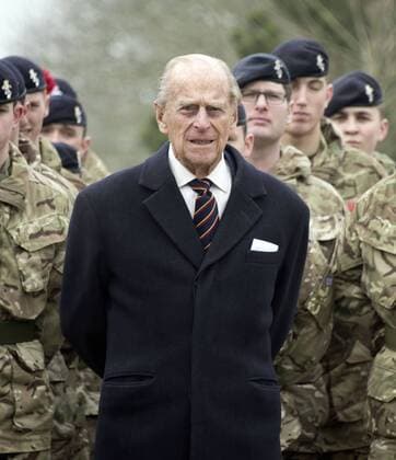 Prince Philip, Duke of Edinburgh, is pictured visiting the newly refurbished MOD Lyneham, formerly known as RAF Lyneham, in Wiltshire. His Royal Highness The Duke of Edinburgh visited the newly refurbished MOD Lyneham site and unveiled a plaque, officially naming The Prince Philip Barracks in his honour. The Duke of Edinburgh is Colonel-in-Chief of the Royal Electrical and Mechanical Engineers (REME), whose Regimental Headquarters are now located at The Prince Philip Barracks, MOD Lyneham. HRH Prince Philip was hosted on the visit by the Lord-Lieutenant for Wiltshire, Mrs. Sarah Troughton, as well as senior Defence Officers, Defence College of Technical Training (DCTT) and the Corps of REME. There was a tour of The Prince Philip Barracks, starting at the Brunel Building, where the Duke of Edinburgh met Colonel Mike Pendlington, Commandant of the Defence School of Electronic and  RWNx16667