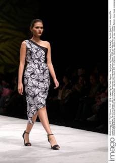 Fashunica by Stephen Tach at Jakarta Fashion Week A model wears the creation of Stephen Tach from Japan with the theme Fashunica , in Indonesia Fashion Week 2016, at Jakarta Convention Center.  NatanaelxPohan