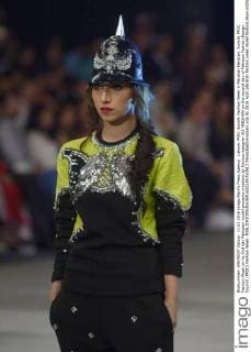 Lahore, PFDC Sunsilk Fashion Week in Pakistan Pakistan: Sunsilk PFDC Fashion Week on its 2nd day Pakistani model presents creations by famous designer ALI XEESHAN on the second day of Pakistan Fashion Design Council (PFDC) Fashion Week.  RanaxSajidxHussain
