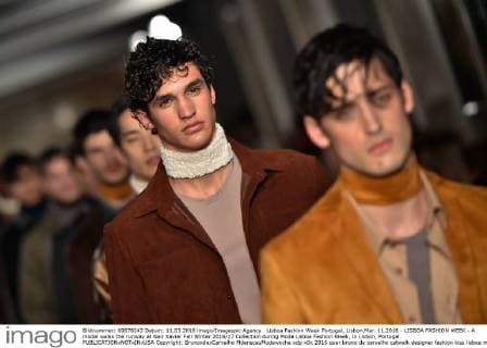 Lisboa Fashion Week Portugal, Lisbon,Mar. 11,2016 - LISBOA FASHION WEEK - A model walks the runway at Nair Xavier Fall Winter 2016 17 Collection during Moda Lisboa Fashion Week, in Lisbon, Portugal.  Copyright: BrunoxdexCarvalho